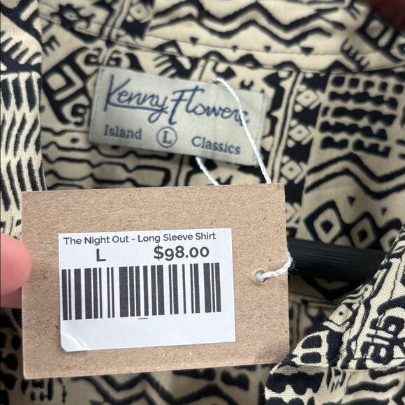 Kenny Flowers Long Sleeve Button Up Shirt Size Large New - Picture 4 of 12